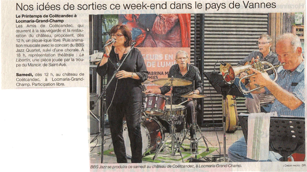 Groupe BBS-Jazz lors du Printemps de Coëtcandec en 2019