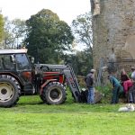 Coetcandec, chantier samedi, le travail du maçon, 18 octobre 2025
