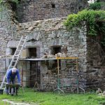 Coetcandec, chantier samedi, le travail du maçon, 18 octobre 2025