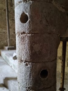 Carottage pour insertion nouvelles marches