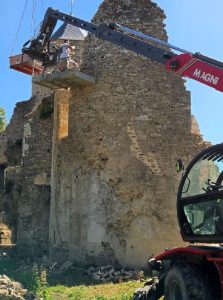 Stabilisation des murs façade ouest après