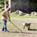Coetcandec château chantier avril